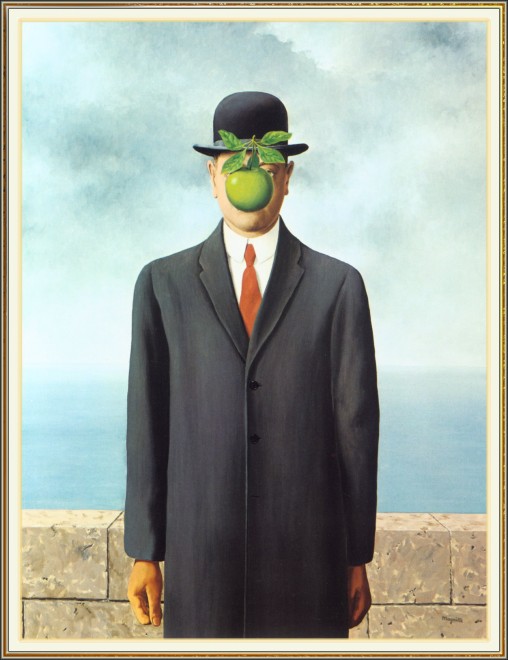 “Son of Man” by Rene Magritte<br /><br /><br /><br />

